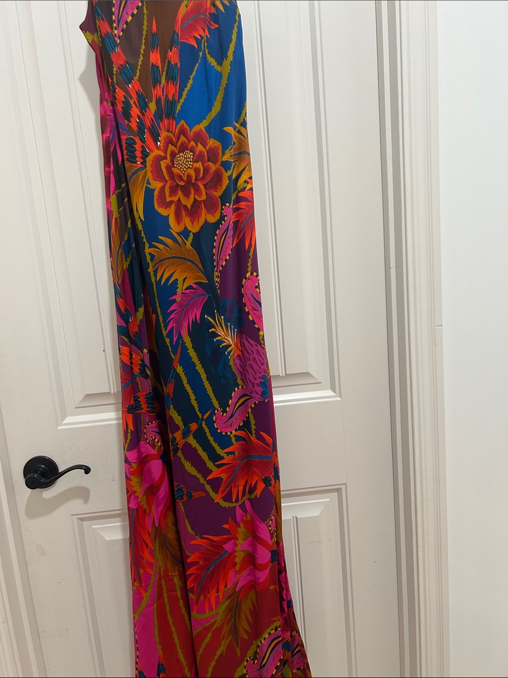 FARM Rio Fuchsia & Navy Tropical Floral Maxi Dress - Picture 8 of 9